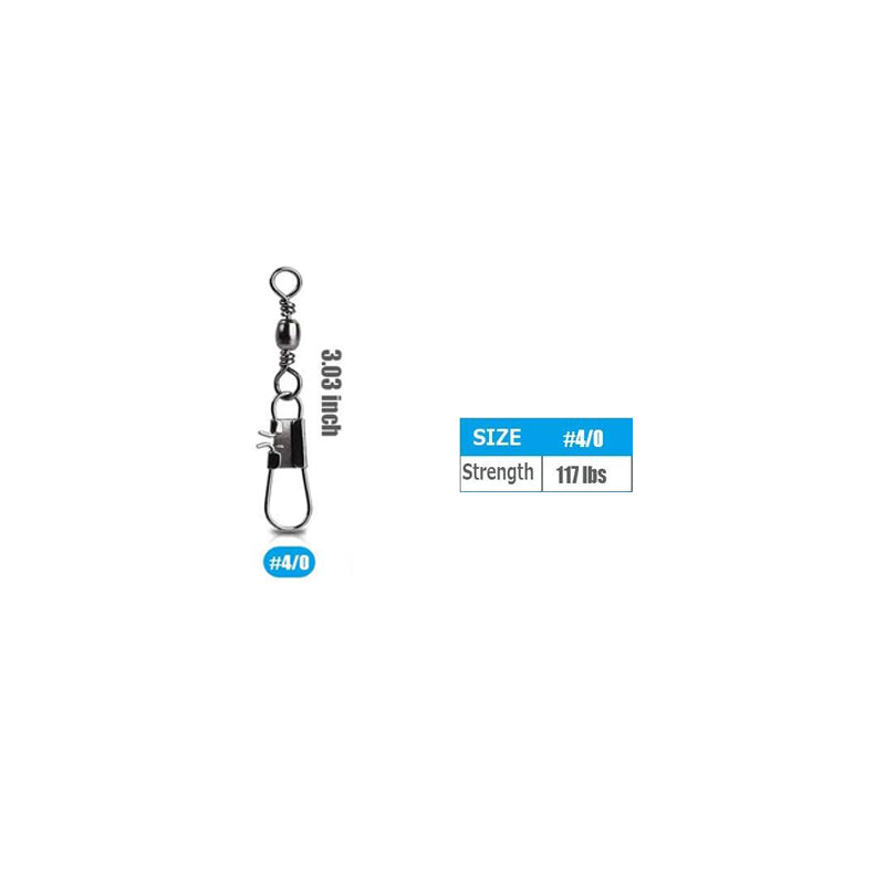 Fishing Barrel Swivel With Interlock Snap