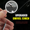AMYSPORTS 25pcs/pack Drop Shot Fishing Sinker with Swivel