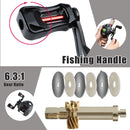 Sougayilang Casting Fishing Combo Gear Ratio 6.3:1 White Color