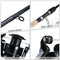 Sougayilang Spinning Fishing Combo Gear Ratio 5.2:1 (Black)