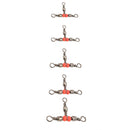 50pcs/Pack Fishing Barrel Swivels 3 Way (White)