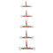 50pcs/Pack Fishing Barrel Swivels 3 Way (White)