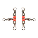 50pcs/Pack Fishing Barrel Swivels 3 Way (White)