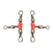 50pcs/Pack Fishing Barrel Swivels 3 Way (White)
