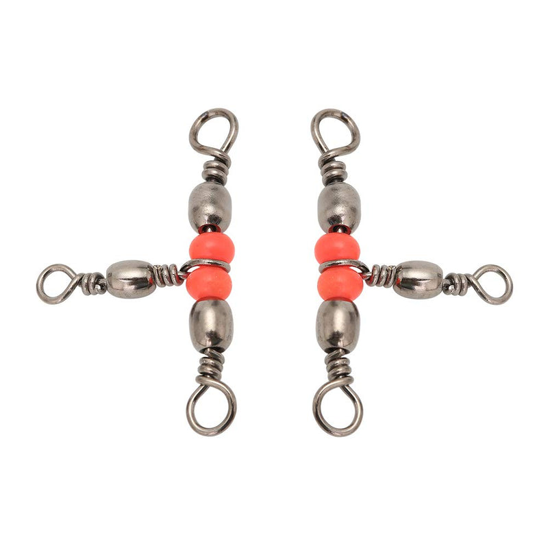 50pcs/Pack Fishing Barrel Swivels 3 Way (White)
