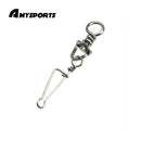 AMYSPORTS 20pcs/Pack Fishing Triangle Rolling Swivels with Italian Snap