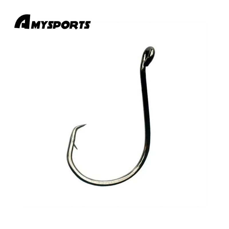 AMYSPORTS 20pcs/Pack Octopus Offset Sport Circle Fishing Hook