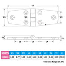 AMYSPORTS Marine Hinge 38*102mm 2Pcs