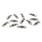AMYSPORTS 25pcs/Pack Fishing Ball Bearing Swivels with Solid Welded Rings (White)