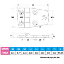 AMYSPORTS Marine Hinge 38*57mm 2Pcs