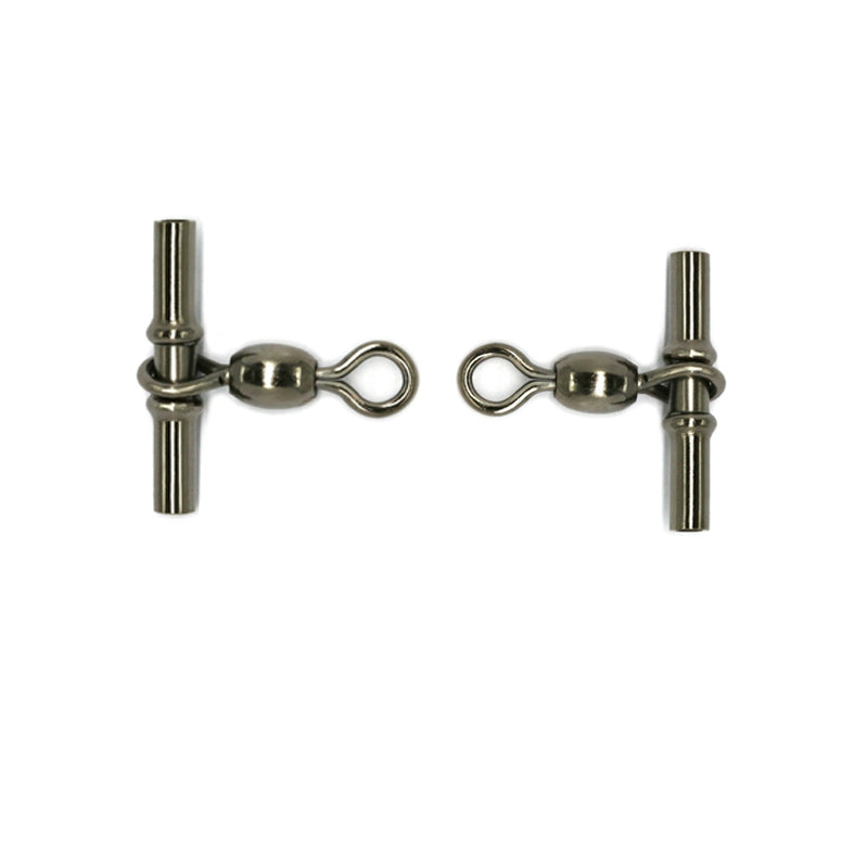 AMYSPORTS 10pcs/Pack Fishing Rolling Swivels with Tube
