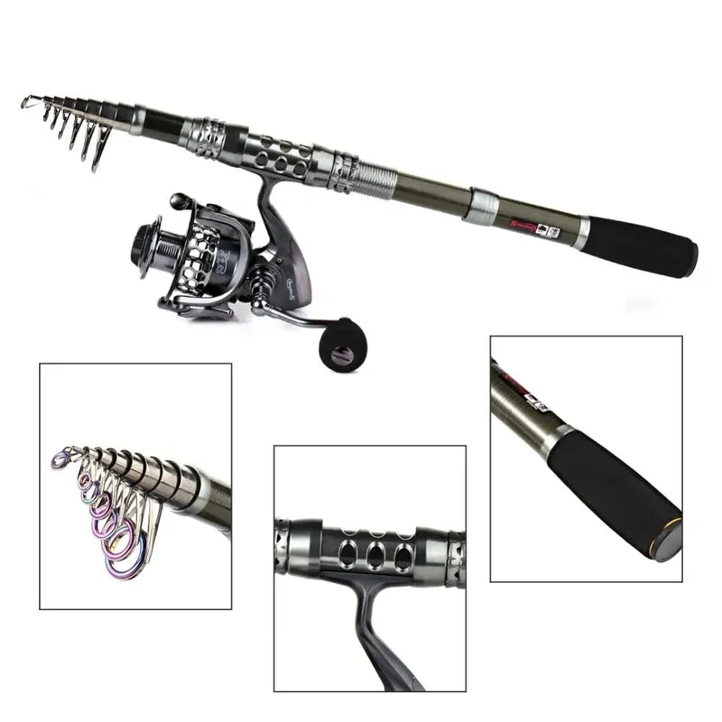 Sougayilang Spinning Fishing Combo Gear Ratio 5.5:1