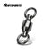 AMYSPORTS 25pcs/Pack Fishing Ball Bearing Swivels with Solid Welded Rings (Black)