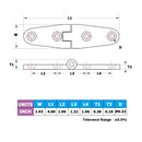 AMYSPORTS Marine Hinge 26*102mm 2Pcs