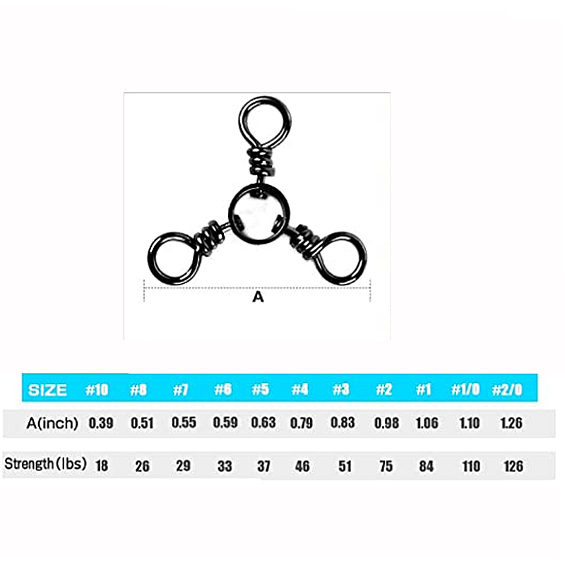 AMYSPORTS High Strength Fishing Swivels Barrel Solid Ring Barrel Fishing  Swivel Rolling Fishing Tackle Line Connector Saltwater Freshwater Stainless  Steel Accessories : : Sports, Fitness & Outdoors