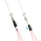 AMYSPORTS 50pcs/Pack Rolling Swivel Fishing with Solid Rings(White)