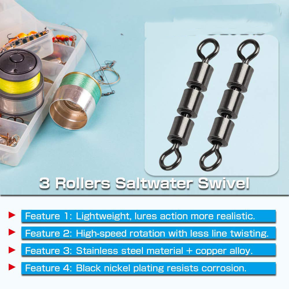 Fishing Rolling Swivels 3 Roller | Rolling Swivel Fishing Rolling Swivels 3 Roller | Rolling Swivel