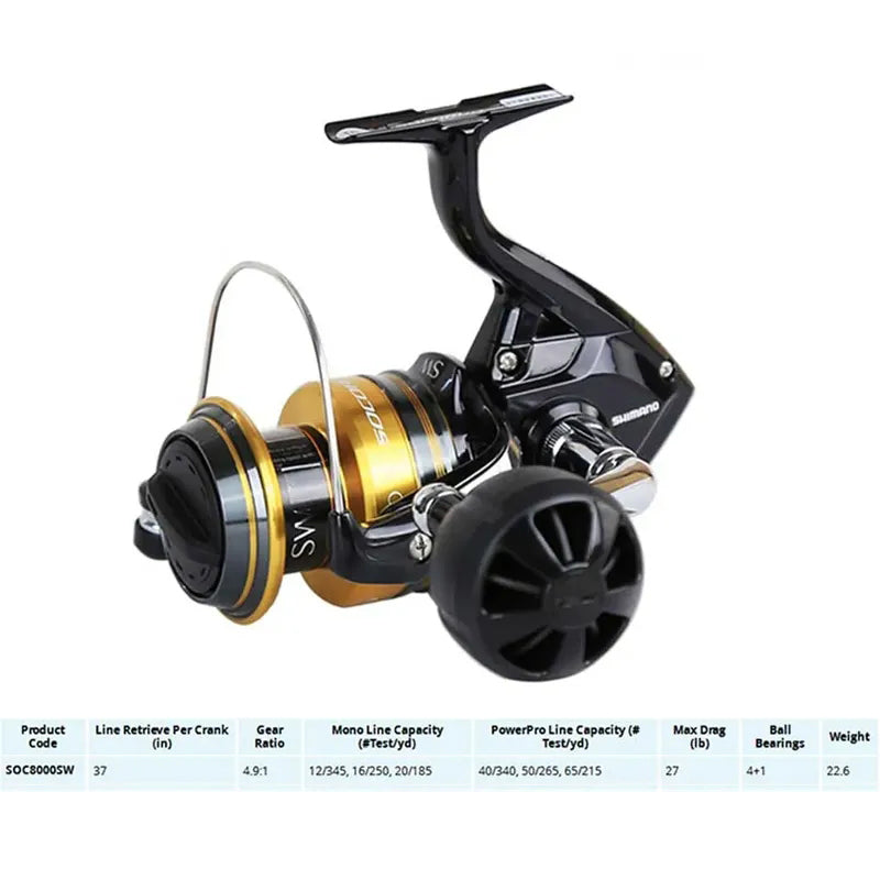 SHIMANO SOCORRO SW Spinning Fishing Reel