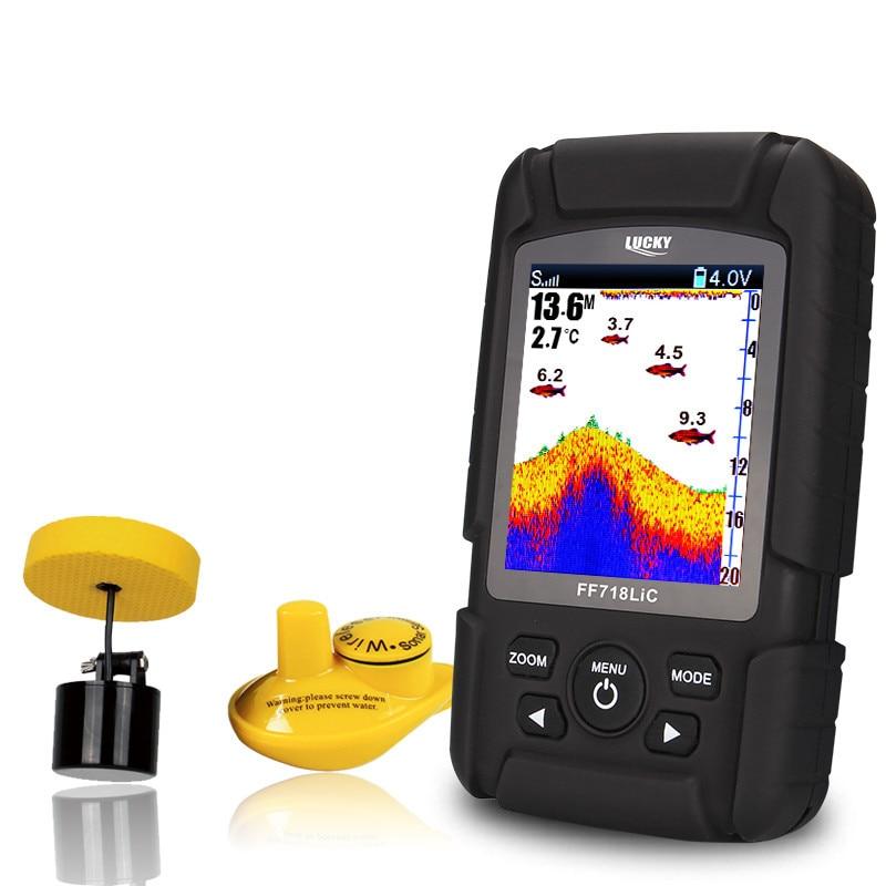 LUCKYLAKER Waterproof Fish Finder Wired/Wireless Dual Beam