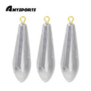 AMYSPORTS 3-10pcs/pack Streamlined Fishing Sinkers