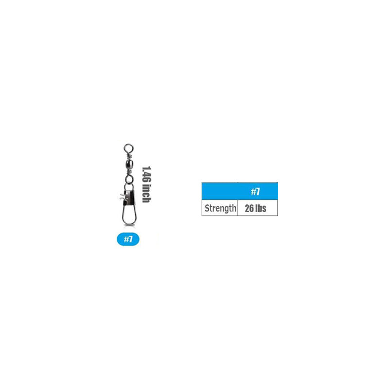 Fishing Barrel Swivel With Interlock Snap