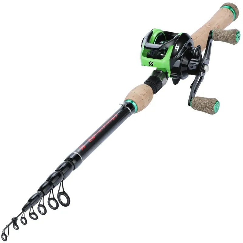 Sougayilang Baitcasting Fishing Combo Gear Ratio 7.2:1
