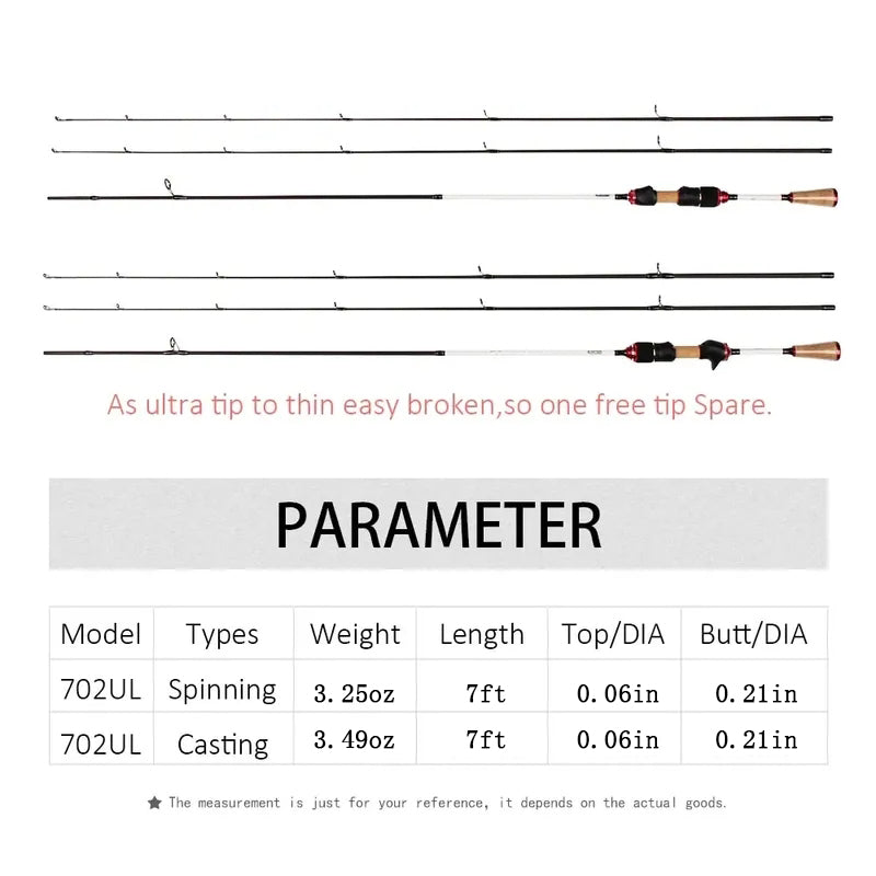 RoseWood Casting Spinning Fishing Rod
