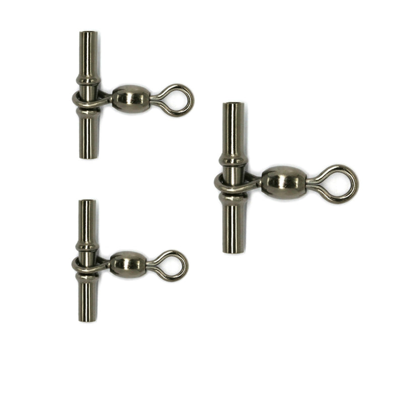 AMYSPORTS 10pcs/Pack Fishing Rolling Swivels with Tube