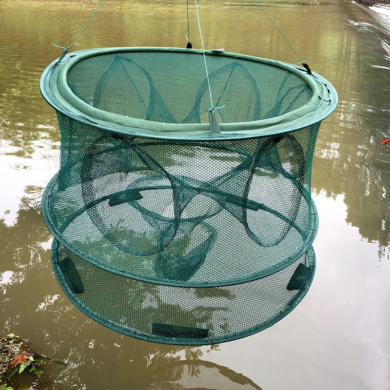 Foldable 6/7/8 Entrances Fishing Net