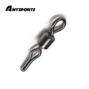 AMYSPORTS 500pcs/Pack Fishing Rolling Swivels with Side Clip (Black)