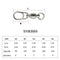 AMYSPORTS 4-6pcs Fishing Ball Bearing Swivel with Stainless Steel Snap (White)