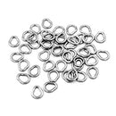 AMYSPORTS 25pcs/Pack Fishing Ball Bearing Swivels with Bentukbuahpir Snap