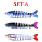 AMYSPORTS Multi Segments Jointed Lure Set JM-027 3Pcs