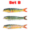 AMYSPORTS Multi Segments Jointed Lure Set JM-043 3Pcs