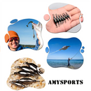 AMYSPORTS 10-20pcs/pack Saltwater Fishing Sinker with Swivel Rolling