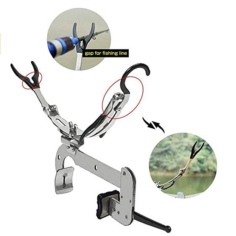 AMYSPORTS Boat Marine Adjustable Fishing Rod Holder