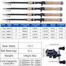 Sougayilang A-RMHG Telescopic Spinning/Baitcasting Combo