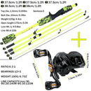 Sougayilang Baitcasting Fishing Combo Gear Ratio 6.3:1