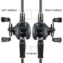 Sougayilang Casting Fishing Combo Gear Ratio 6.3:1 White Color