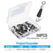 AMYSPORTS 50pcs/Pack Rolling Swivel Fishing with Solid Rings(Black)