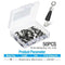 AMYSPORTS 50pcs/Pack Rolling Swivel Fishing with Solid Rings(Black)