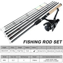 Sougayilang Spinning Fishing Combo Gear Ratio 5.2:1 (Black)