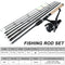 Sougayilang Spinning Fishing Combo Gear Ratio 5.2:1 (Black)