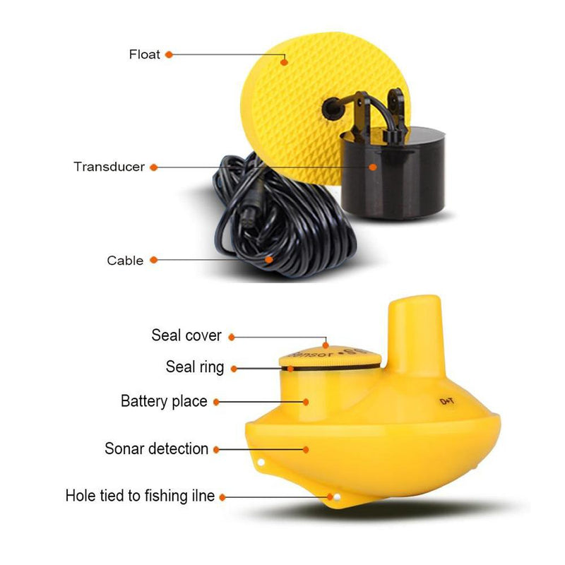 LUCKYLAKER Waterproof Fish Finder Wired/Wireless Dual Beam