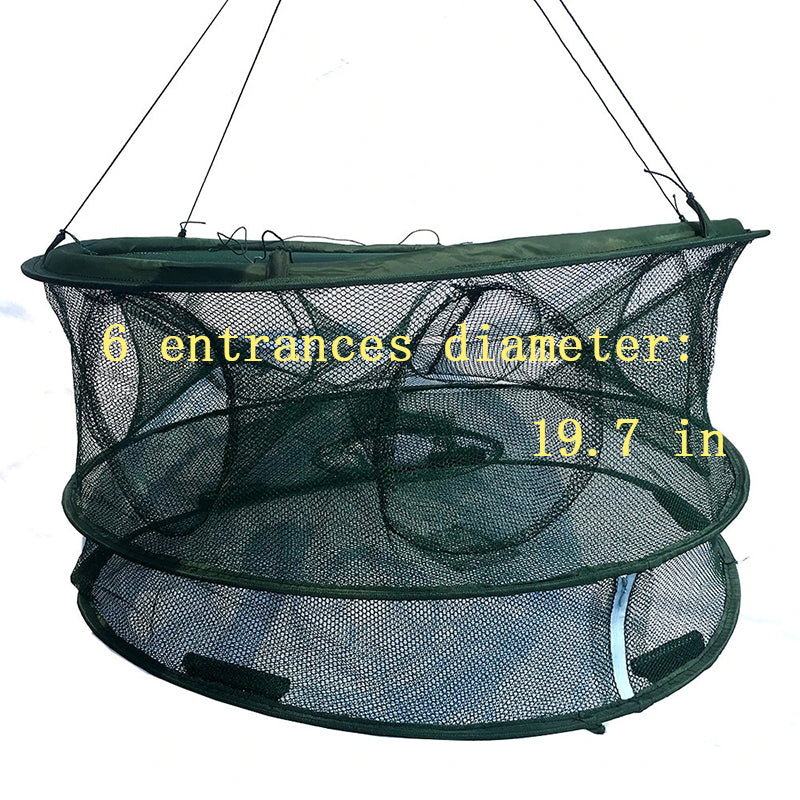 Foldable 6/7/8 Entrances Fishing Net
