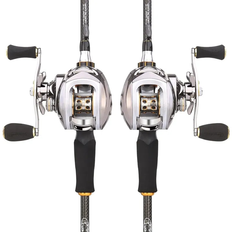 Sougayilang Baitcasting Fishing Combo Gear Ratio 6.3:1