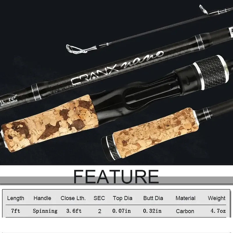 RoseWood Casting Spinning Fishing Rod