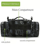 Large Capacity Canvas Waterproof Fishing Bag