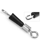 AMYSPORTS 30pcs/Pack Fishing Rolling Swivels with Hook (White)