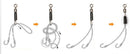 AMYSPORTS 30pcs/Pack Fishing Rolling Swivels with Hook (White)